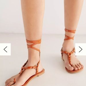 Pilcro Harness Tie-Up SandalsPilcro
